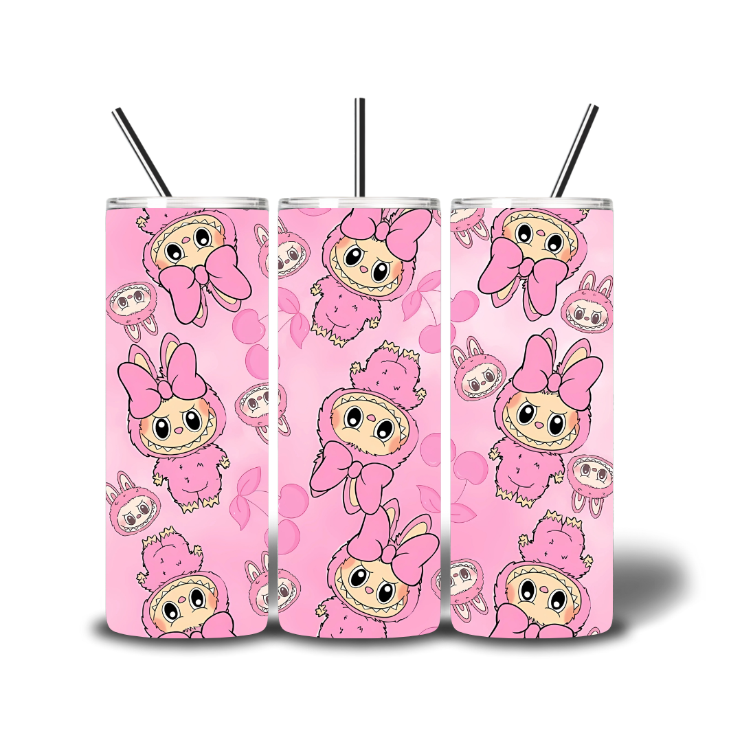 Pink Labubu 20oz Printed Tumbler