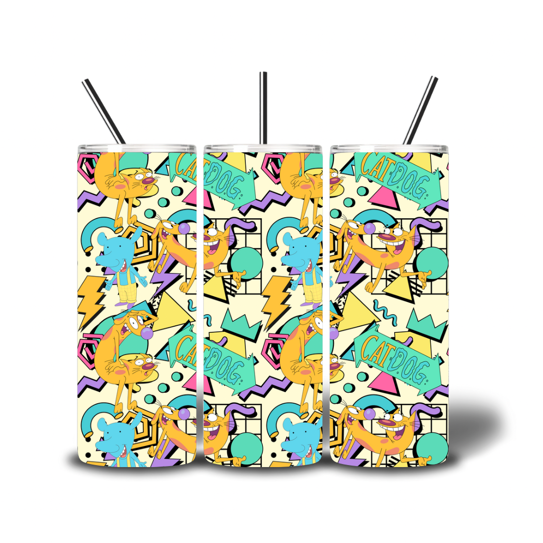 Cat Dog 20oz Printed Tumbler