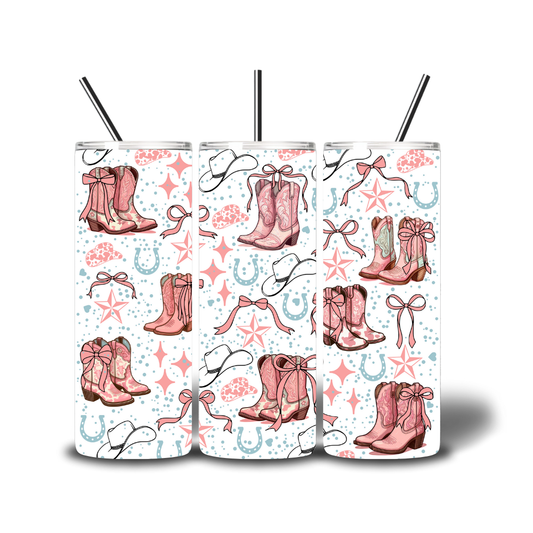 Cowgirl Boots 20oz Printed Tumbler