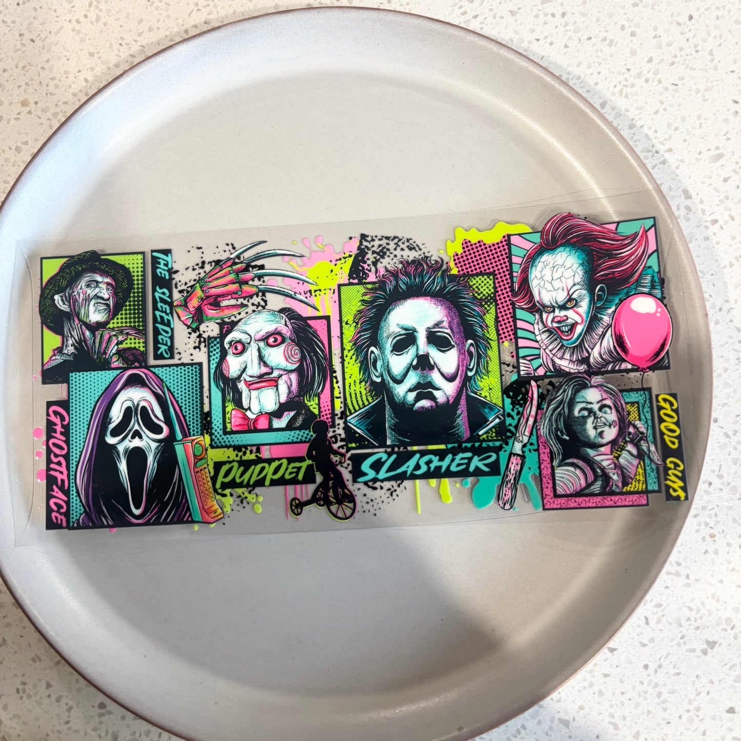 Horror Characters UV DTF WRAP