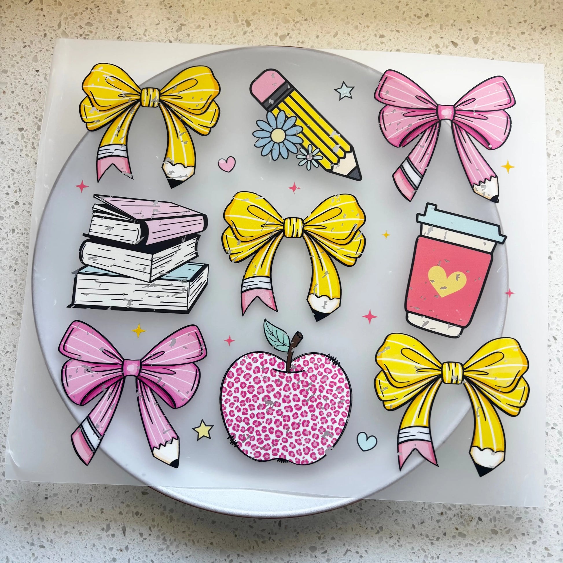 DTF Transfer - Teacher & Bows KK Scents & Co.