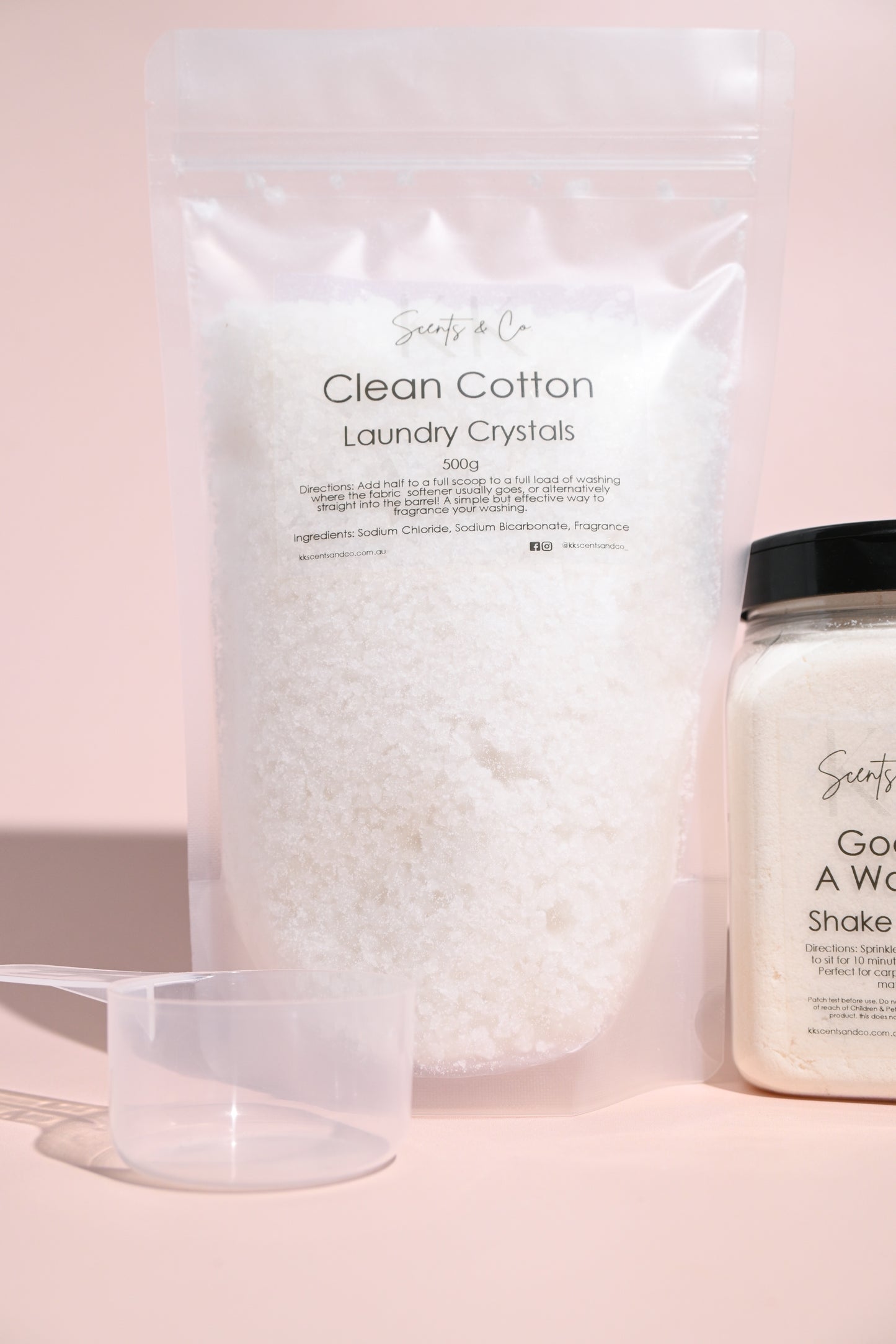 Clean cotton laundry crystals fabric softener