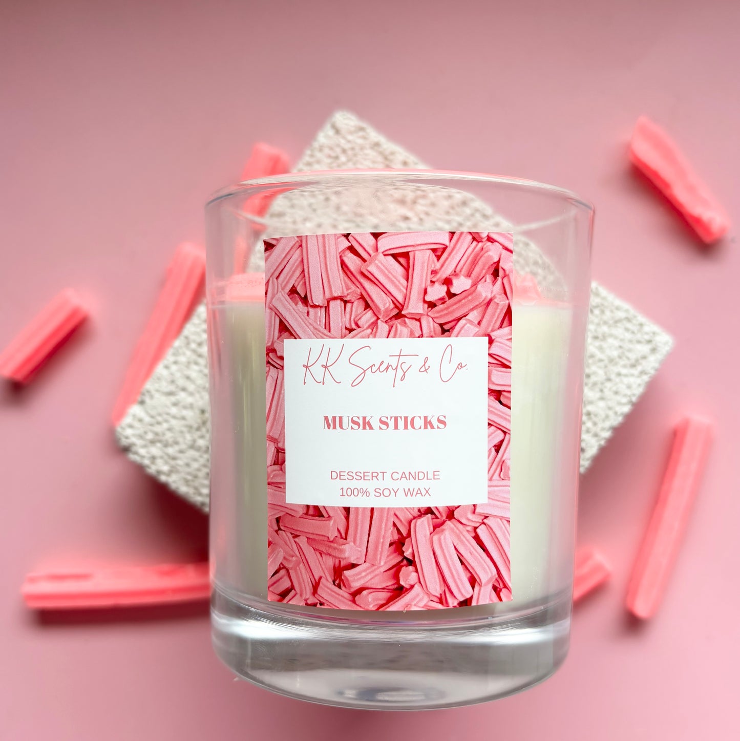 Musk sticks dessert candle Australia 