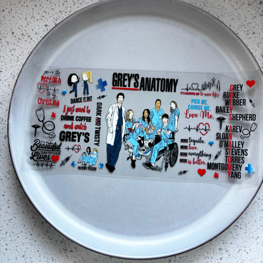 Greys Anatomy UV DTF WRAP KK Scents & Co.