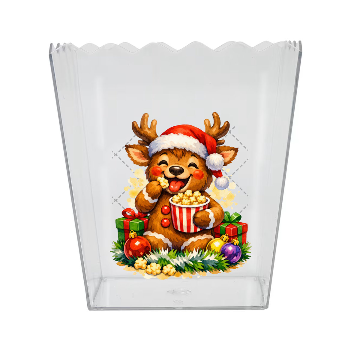 Reindeer Popcorn Box Decal