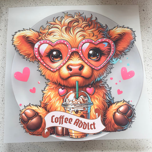 DTF Transfer - Coffee Addict