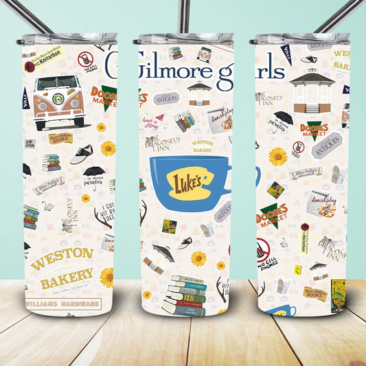 Gilmore girls printed tumbler