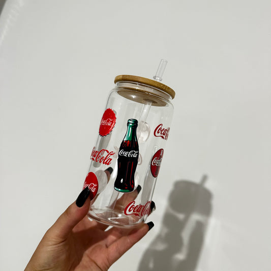 Coke Iced Coffee Glass