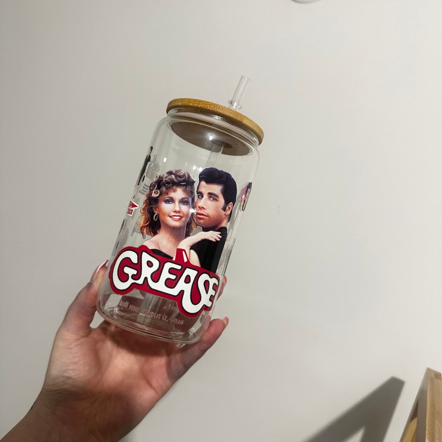 Grease Iced Coffee Glass