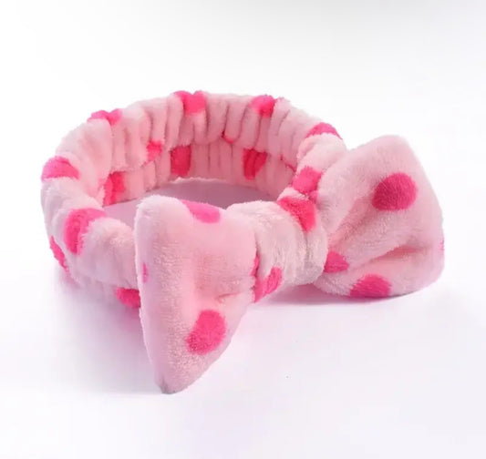 Pink Spots Headband