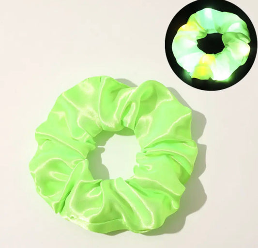 LED Light Up Scrunchie - Green