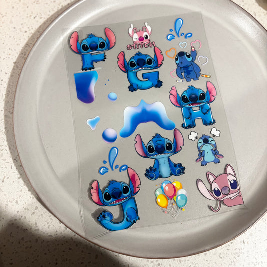 Stitch Letters - A5 Notepad UV DTF