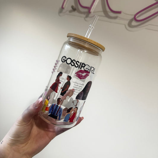 Gossip Girl Iced Coffee Glass