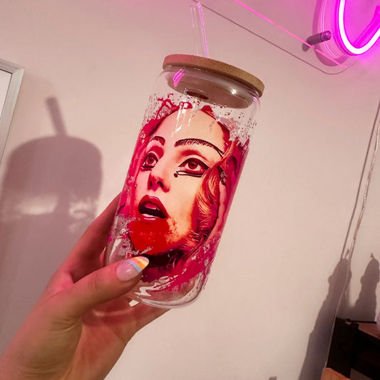 Gaga Iced Coffee Glass