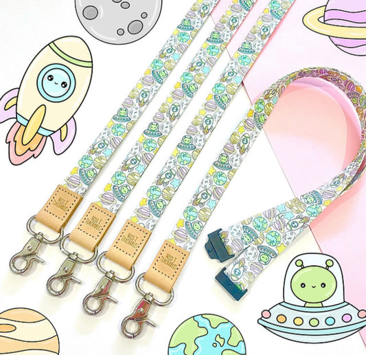 Out Of This World Fabric Lanyard