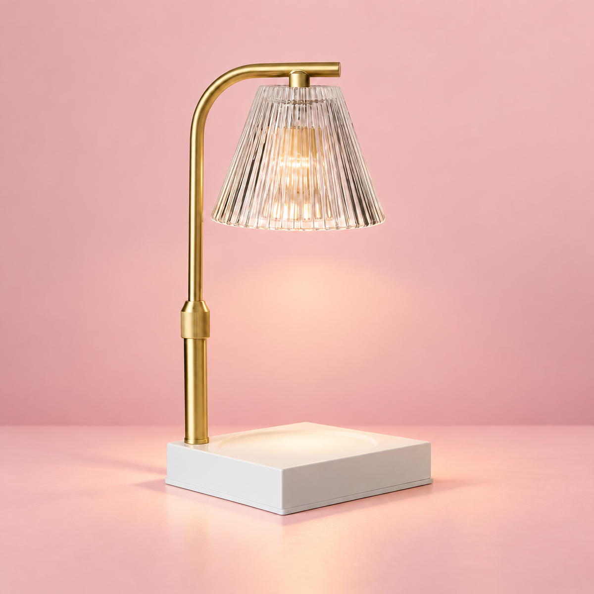 Gold candle warmer lamp