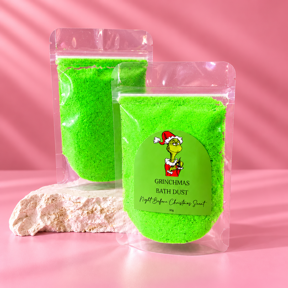 Grinch bath dust 