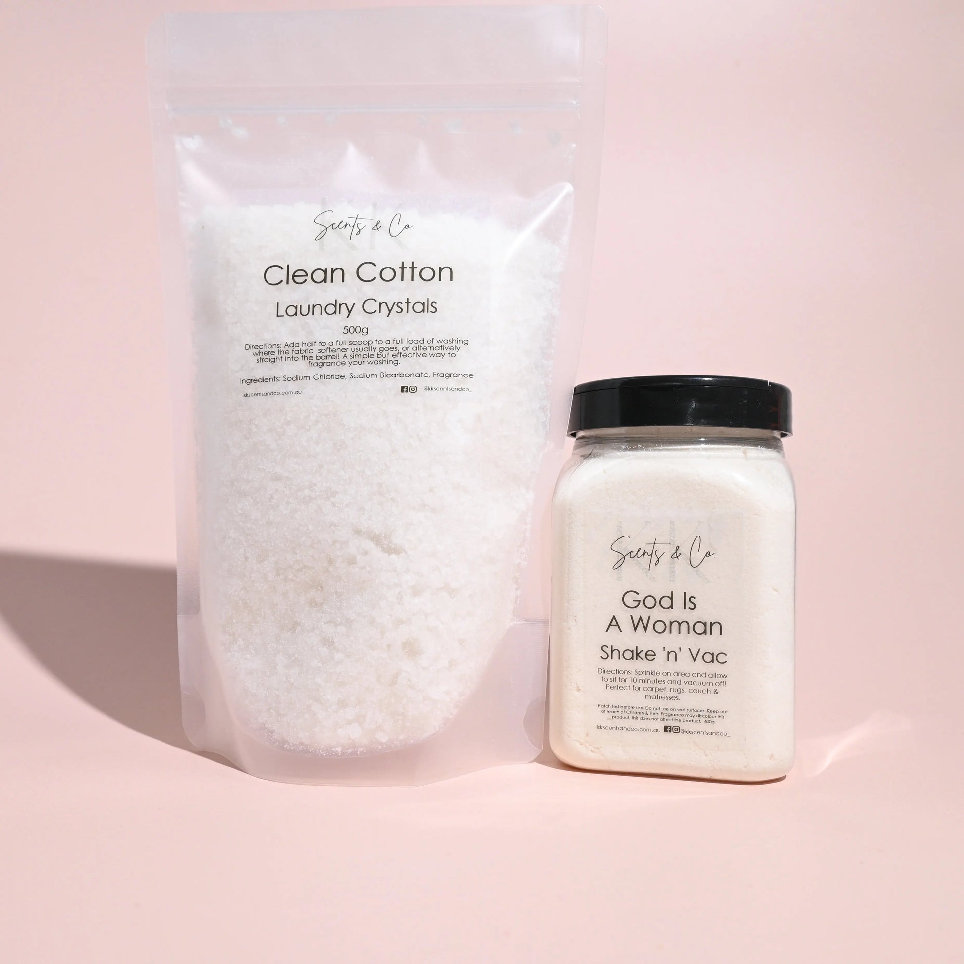 Handmade scented laundry crystals 500g pouch Australia