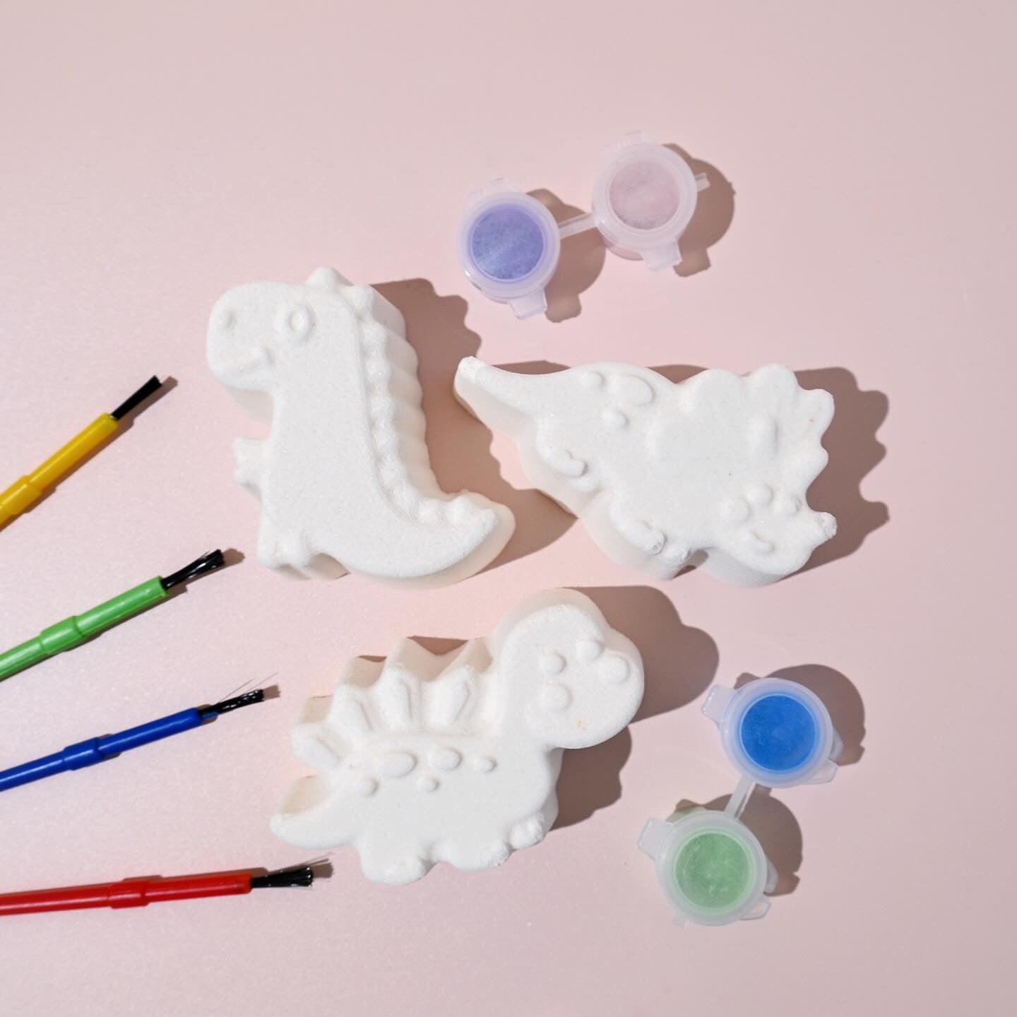 Paint Your Own Bath Bomb Kit - Dino Trio