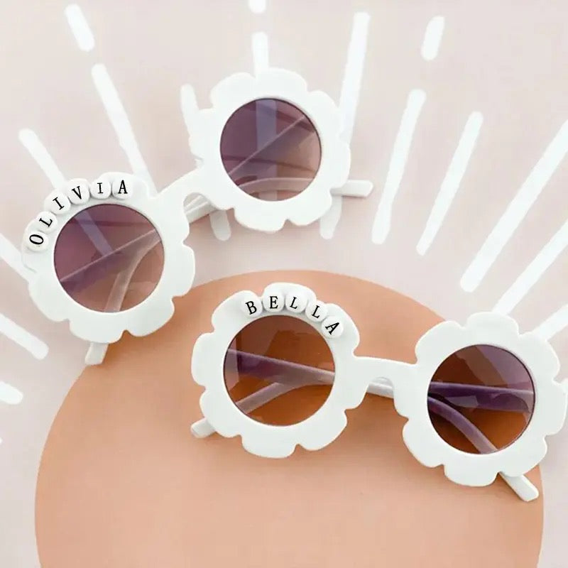 Personalised Kids Sunglasses - White