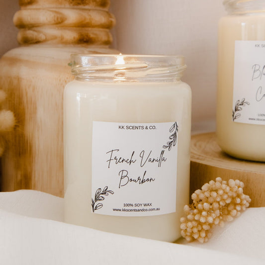 French Vanilla Bourbon Winter Soy Candle