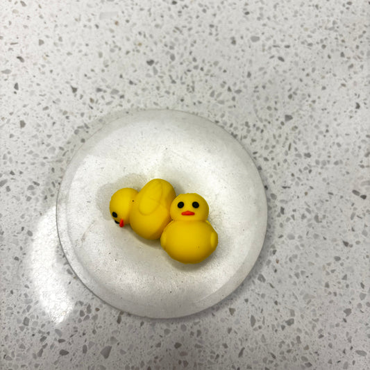 3d Yellow Ducks Focal Silicone Bead