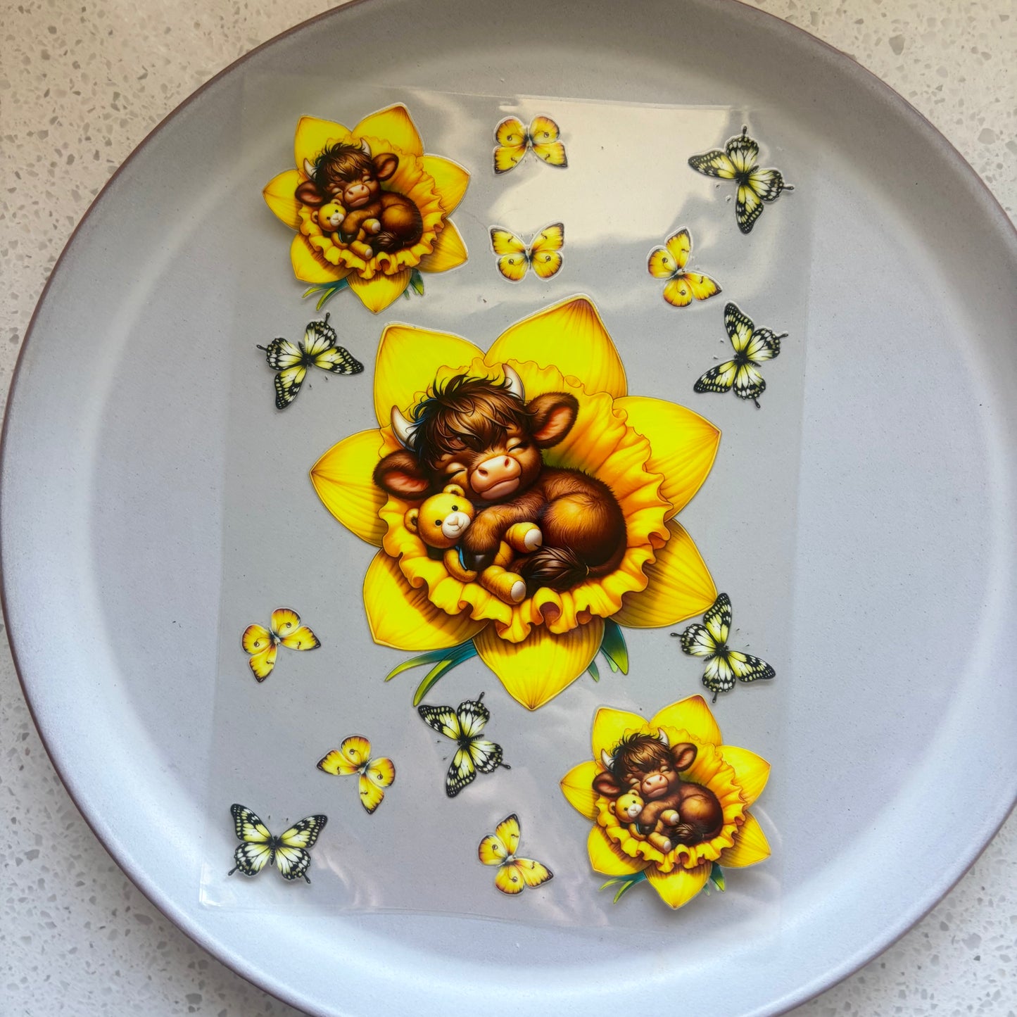 Sunflower Highland - A5 Notepad UV DTF