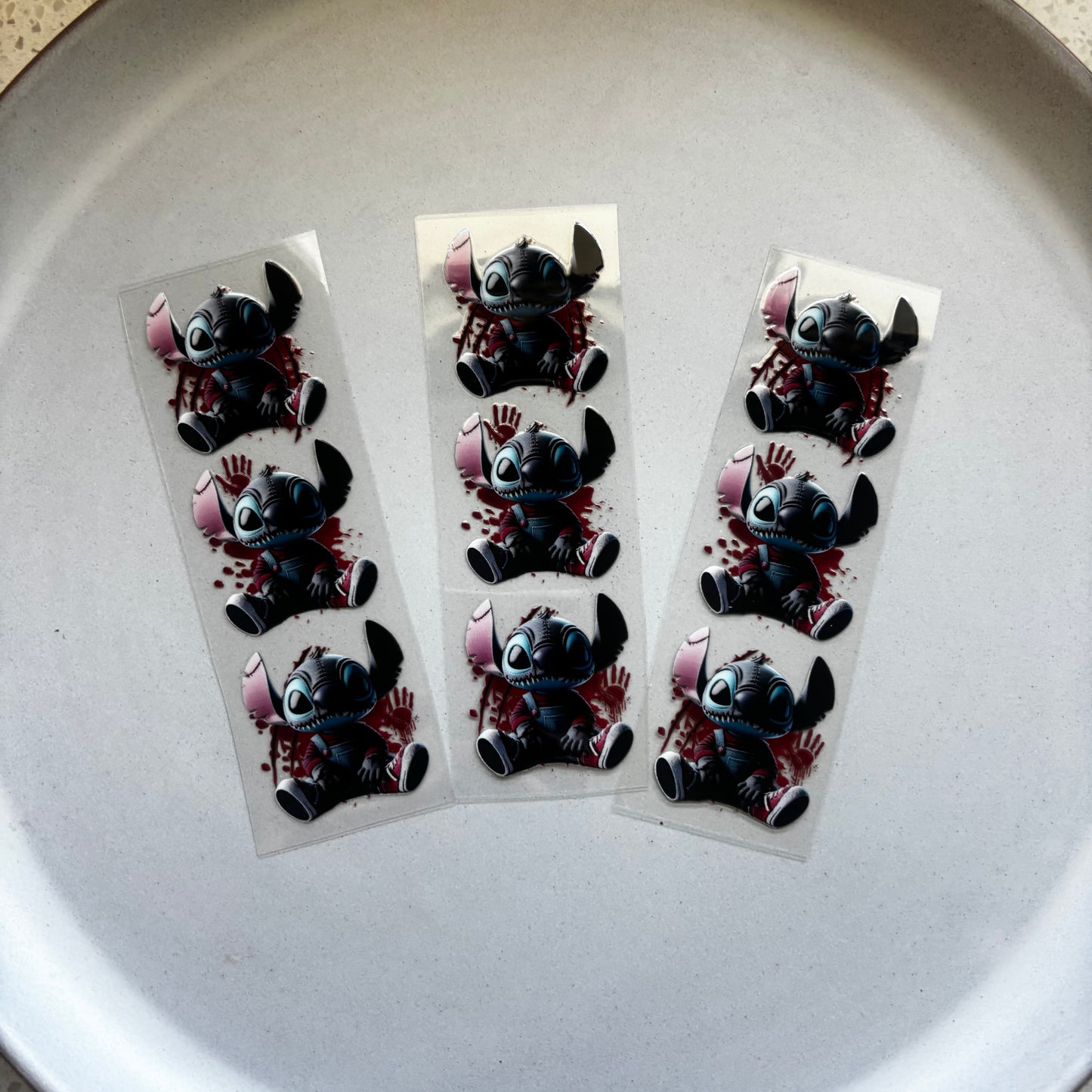 Pen/Bookmark Wrap Decal - Stitch Horror