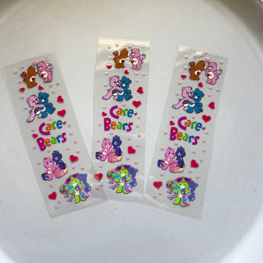 Pen/Bookmark Wrap Decal - Care Bears