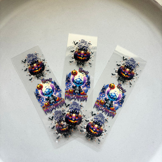 Pen/Bookmark Wrap Decal - Stitch Halloween