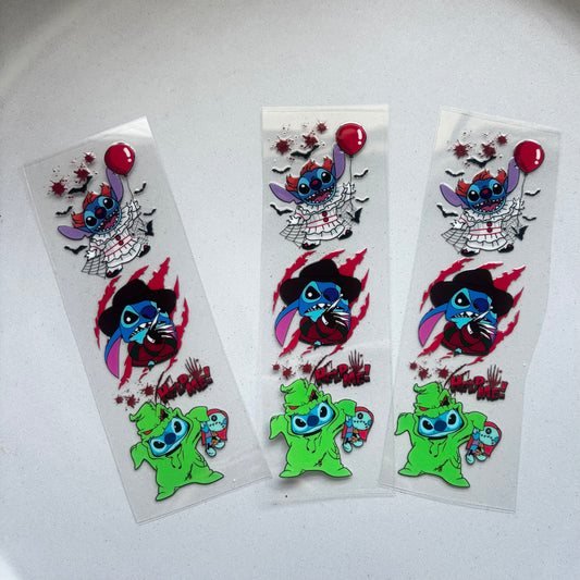 Pen/Bookmark Wrap Decal - Stitch Spooky