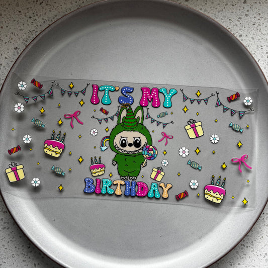 Birthday Labubu UV DTF WRAP