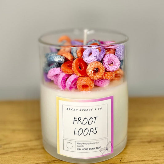 Froot Loops Dessert Candle