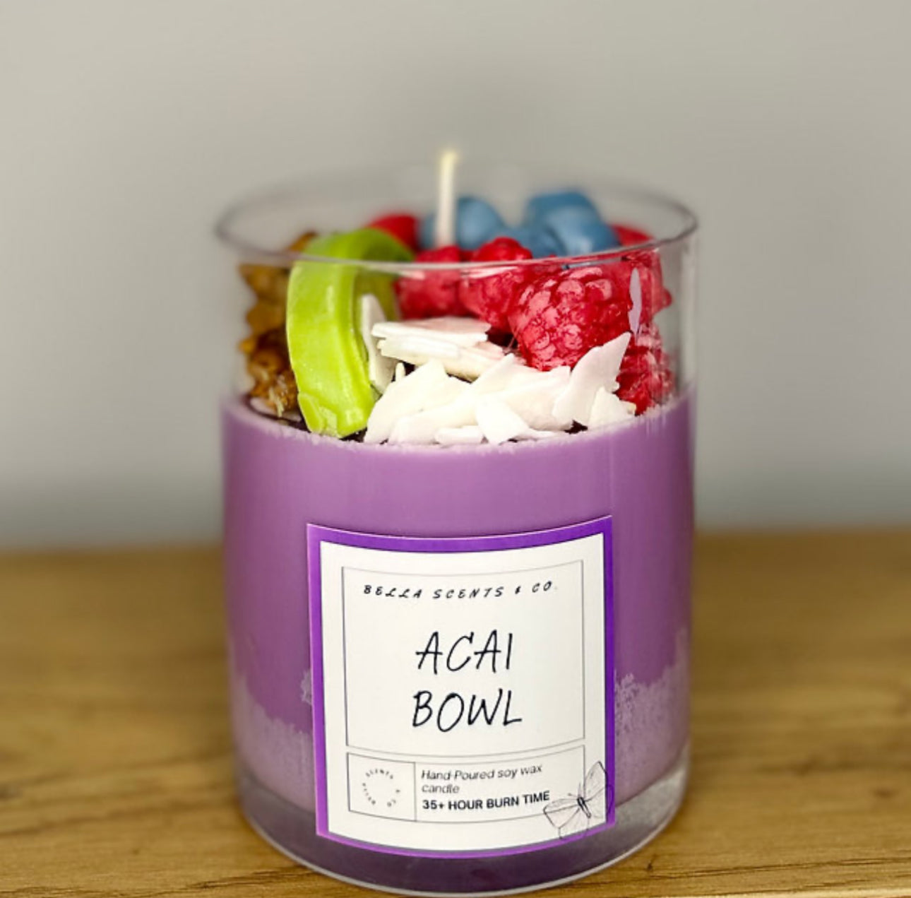 Acai Bowl Dessert Candle