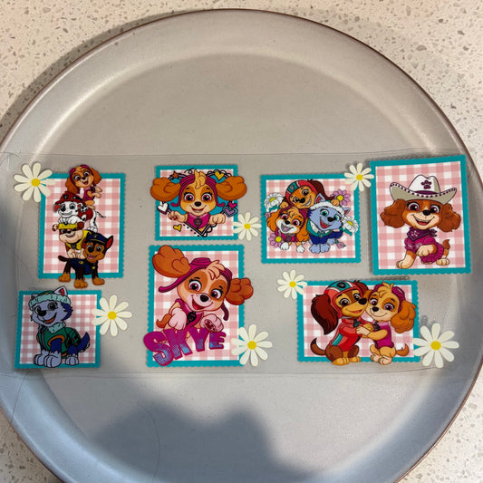 Skye Paw Patrol UV DTF WRAP
