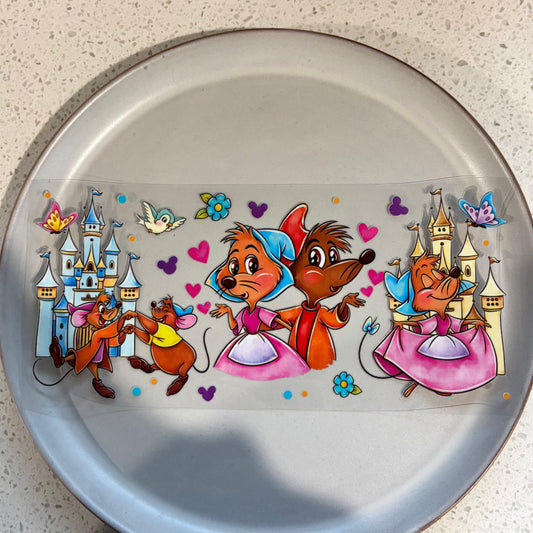 Cinderella Mice UV DTF WRAP