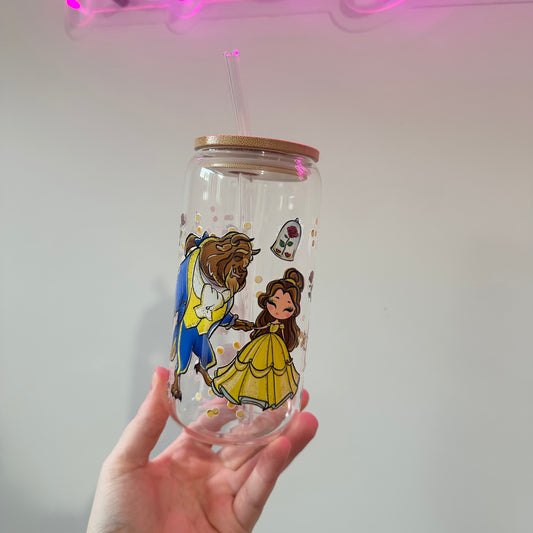 Belle Iced Coffee Glass