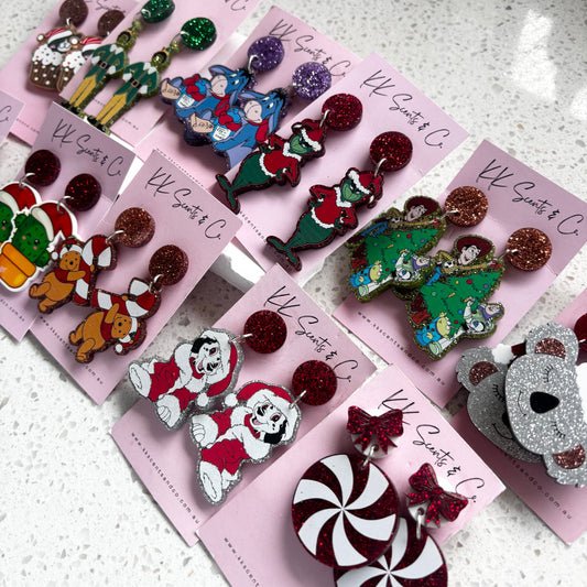 Christmas Dangle Earrings