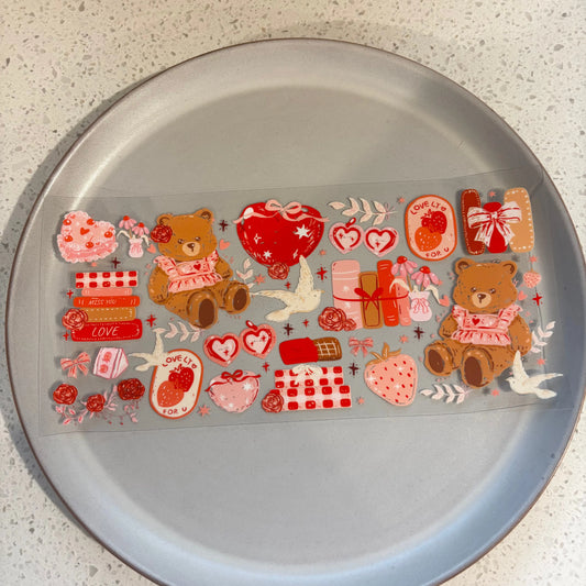 Valentine Bears UV DTF WRAP KK Scents & Co.