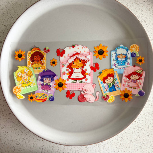Strawberry Shortcake Double Sided UV DTF WRAP