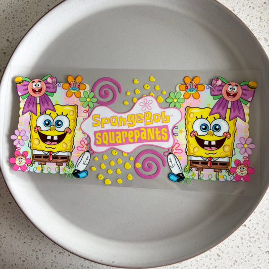 Spongebob Double Sided UV DTF WRAP