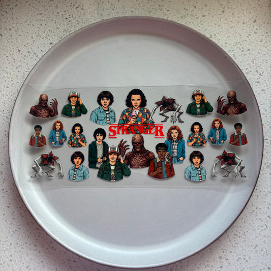 Stranger Things Characters UV DTF WRAP