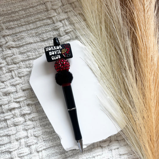 Horror Movie Club Beaded Pen