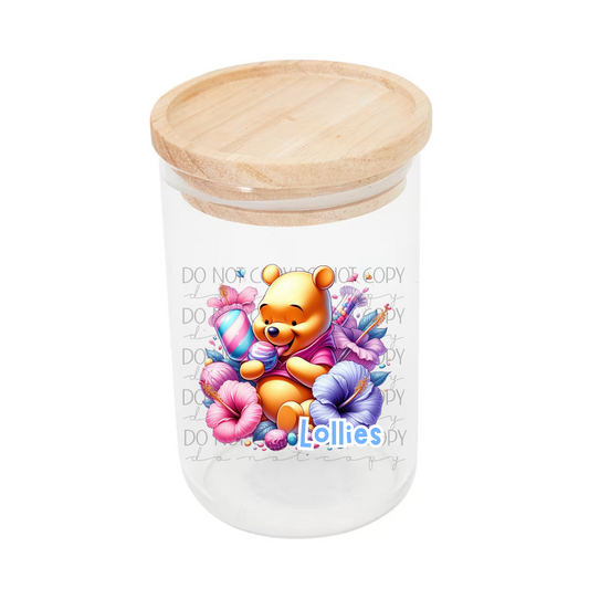 Winnie Canister Decal - Lollies