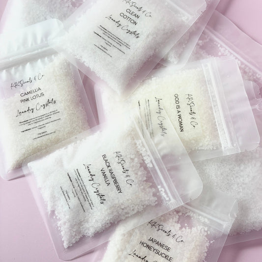 Laundry crystal sample pack