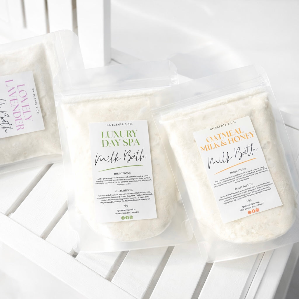 Milk bath pouch Australia 