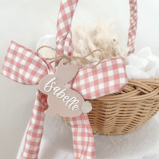 Personalised Easter Basket Tag | Sparkle Bunny
