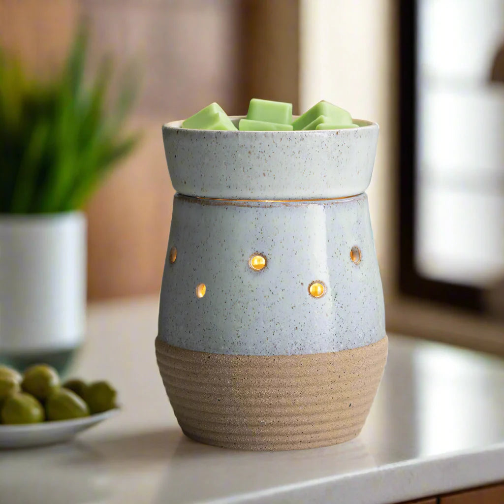 Rustic White Illumination Warmer