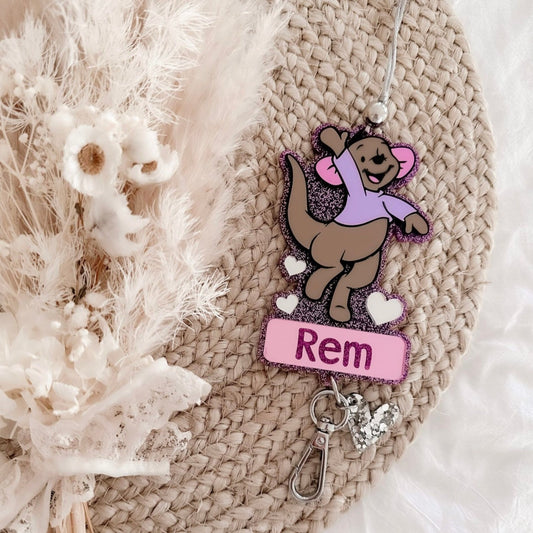 Personalised roo lanyard