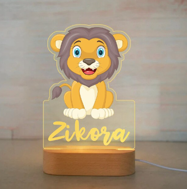 Personalised Lion Night Light
